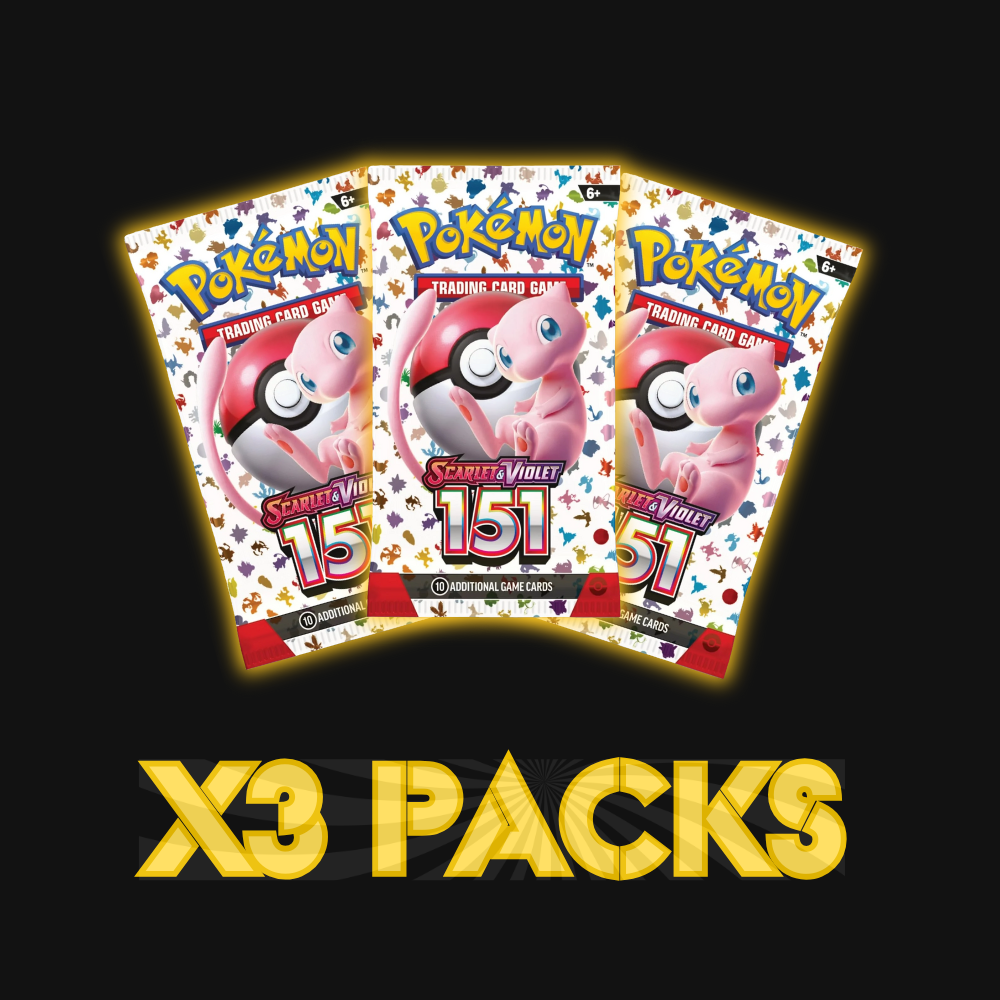 LIVE BREAK - x3 Scarlet & Violet 151 Booster Pack