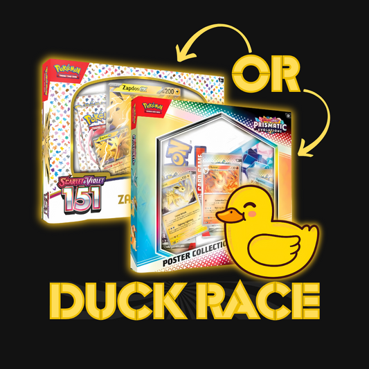DUCKY - 151 Zapdos EX Box OR Prismatic Evolutions Poster Collection (Sealed or Ripped)