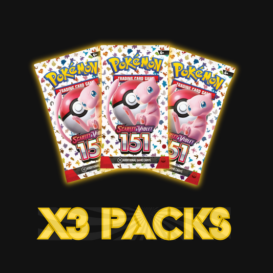 LIVE BREAK - x3 Scarlet & Violet 151 Booster Pack