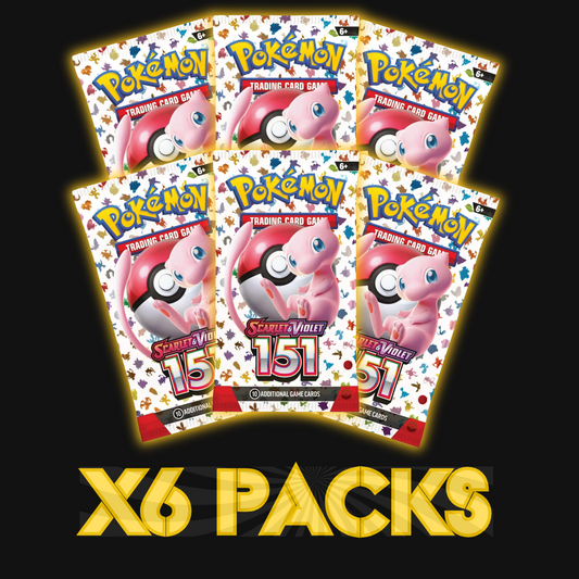 LIVE BREAK - x6 Scarlet & Violet 151 Booster Pack